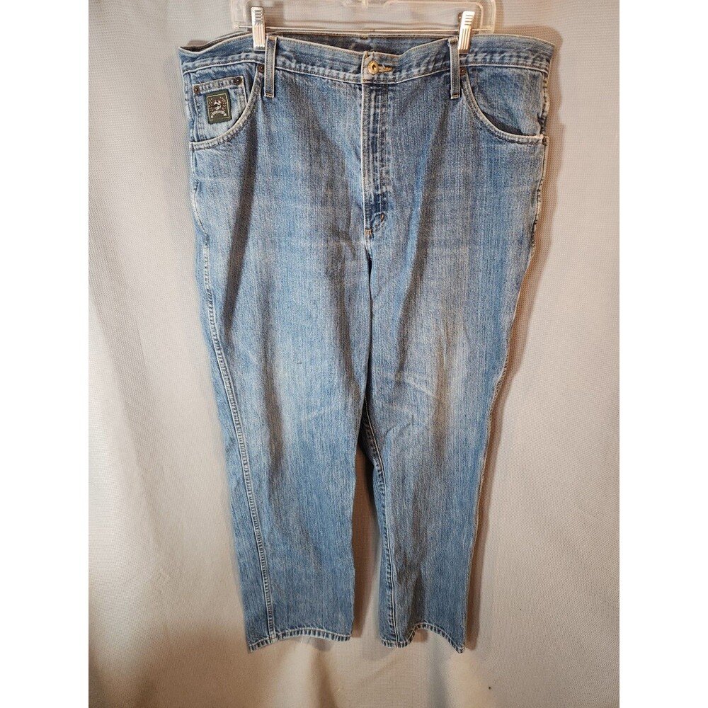 Cinch Men’s Blue Jeans Green Label Size 42x33.5 Denim Relaxed Fit Western Cowboy